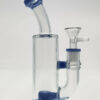 Shop Thick Ass Glass 8" Super Slit Puck Bong with Bent Neck & Showerhead Percolator in australian