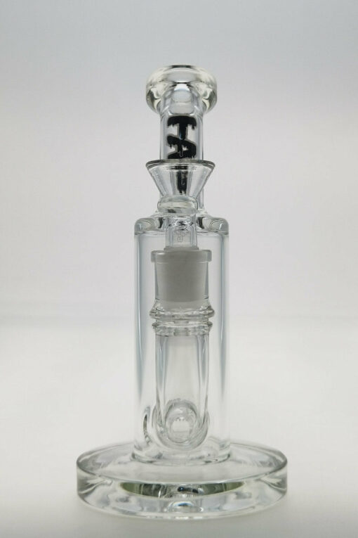 Shop Thick Ass Glass 8" Super Slit Puck Bong with Bent Neck & Showerhead Percolator in australian