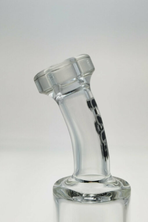 Shop Thick Ass Glass 8" Super Slit Puck Bong with Bent Neck & Showerhead Percolator in australian