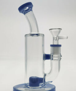 Shop Thick Ass Glass 8" Super Slit Puck Bong with Bent Neck & Showerhead Percolator in australian