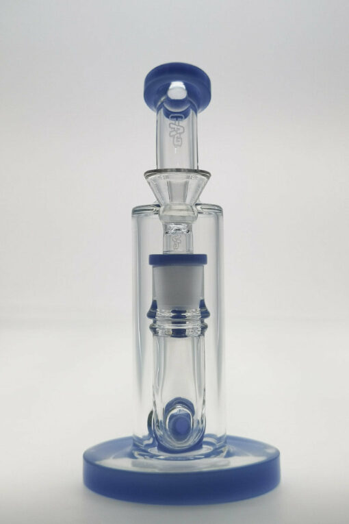 Shop Thick Ass Glass 8" Super Slit Puck Bong with Bent Neck & Showerhead Percolator in australian