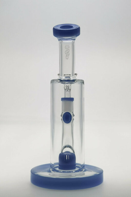 Shop Thick Ass Glass 8" Super Slit Puck Bong with Bent Neck & Showerhead Percolator in australian