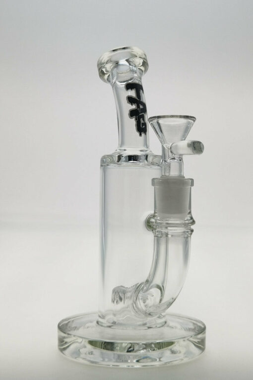 Shop Thick Ass Glass 8" Super Slit Puck Bong with Bent Neck & Showerhead Percolator in australian