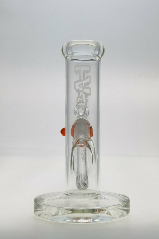 Shop Thick Ass Glass 8" Durable Straight Tube Bong 44x4MM with 18/14MM Downstem in australian