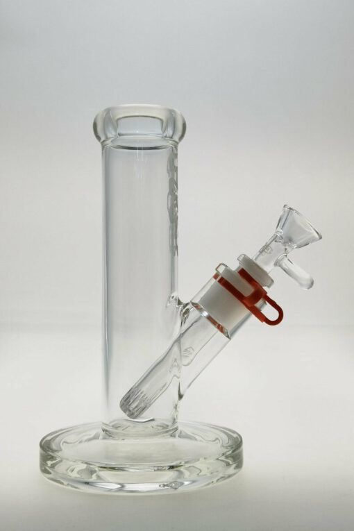 Shop Thick Ass Glass 8" Durable Straight Tube Bong 44x4MM with 18/14MM Downstem in australian