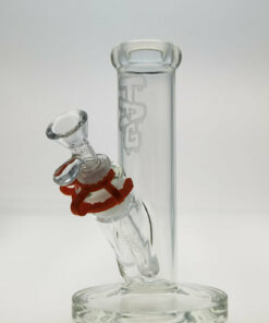 Shop Thick Ass Glass 8" Durable Straight Tube Bong 44x4MM with 18/14MM Downstem in australian