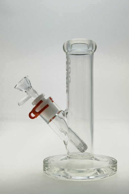 Shop Thick Ass Glass 8" Durable Straight Tube Bong 44x4MM with 18/14MM Downstem in australian