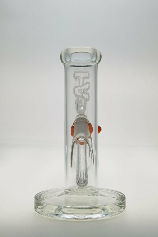 Shop Thick Ass Glass 8" Durable Straight Tube Bong 44x4MM with 18/14MM Downstem in australian