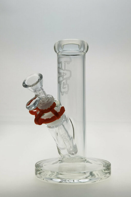 Shop Thick Ass Glass 8" Durable Straight Tube Bong 44x4MM with 18/14MM Downstem in australian