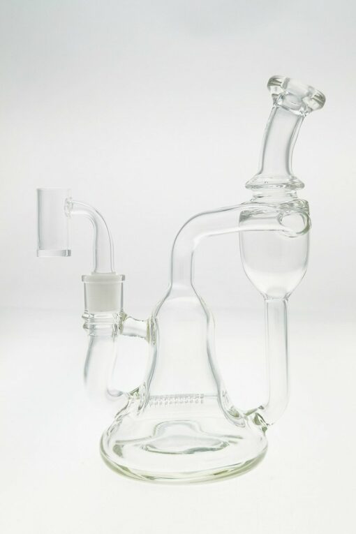 Shop Thick Ass Glass 8.25" Recycler Bong w/ Inline Perc & Bellow Base - 14MM in australian