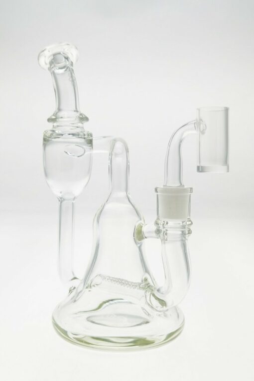 Shop Thick Ass Glass 8.25" Recycler Bong w/ Inline Perc & Bellow Base - 14MM in australian