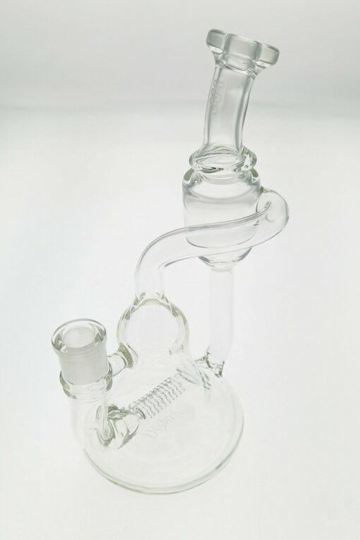 Shop Thick Ass Glass 8.25" Recycler Bong w/ Inline Perc & Bellow Base - 14MM in australian