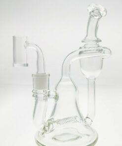 Shop Thick Ass Glass 8.25" Recycler Bong w/ Inline Perc & Bellow Base - 14MM in australian