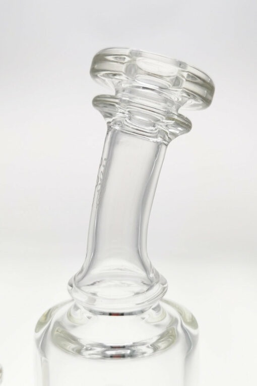 Shop Thick Ass Glass 9" Vibrant Yellow Bent Neck Bong w/ Double UFO Perc in australian