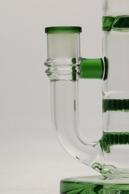 Shop Thick Ass Glass 9.5" Bent Neck Bong with Double Honeycomb & Spinning Splashguard in australian