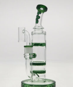 Shop Thick Ass Glass 9.5" Bent Neck Bong with Double Honeycomb & Spinning Splashguard in australian