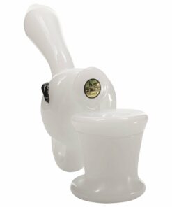 Shop LA Pipes Hand-Blown Sherlock Toilet Bowl Glass Pipe for Dry Herb in australian