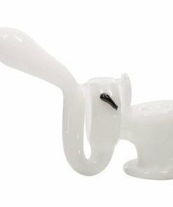 Shop LA Pipes Hand-Blown Sherlock Toilet Bowl Glass Pipe for Dry Herb in australian