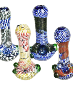 Shop Twisted Rope Stack Spoon Pipe with Marbles in australian