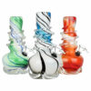 Shop Vivid Vase 8" Spiral Stripe Soft Glass Water Pipe - Compact & Colorful in australian