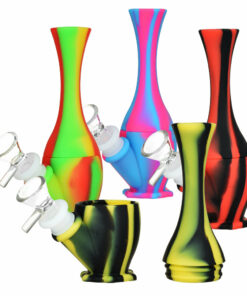 Shop Vibrant Silicone Vase Water Pipe - 6.25 Inches - 14mm in australian