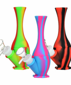 Shop Vibrant Silicone Vase Water Pipe - 6.25 Inches - 14mm in australian