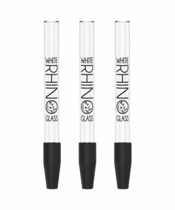 Shop White Rhino Dab Straw w/ Silicone Cap | 5" | 25pc Display in australian