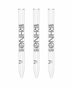 Shop White Rhino Dab Straw w/ Silicone Cap | 5