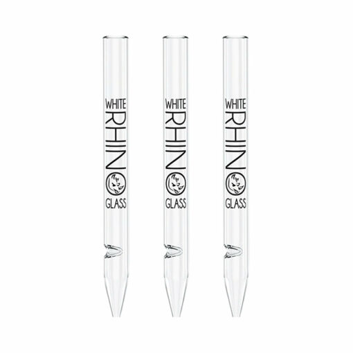 Shop White Rhino Dab Straw w/ Silicone Cap | 5" | 25pc Display in australian