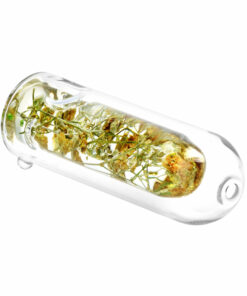 Shop Wild Flower Power Terrarium Glass Hand Pipe - 5.25" in australian