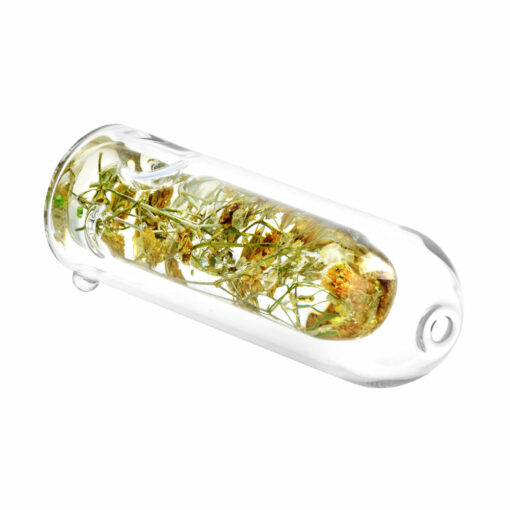 Shop Wild Flower Power Terrarium Glass Hand Pipe - 5.25" in australian