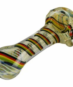 Shop Worked Rasta Spoon Glass Pipe in australian