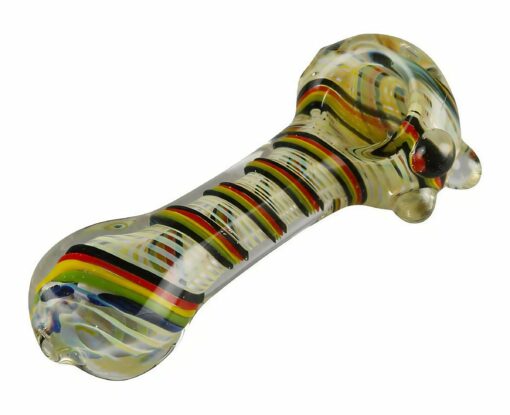 Shop Worked Rasta Spoon Glass Pipe in australian