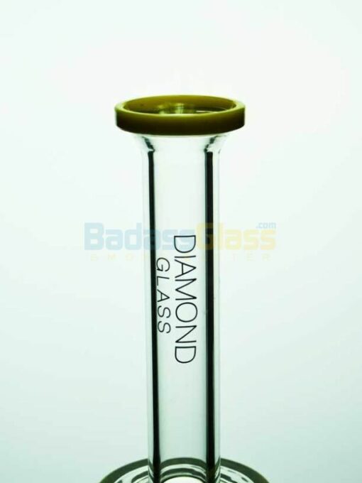 Shop Yellow Gridded Stem line to Ball Waterpipe By Diamond Glass in australian